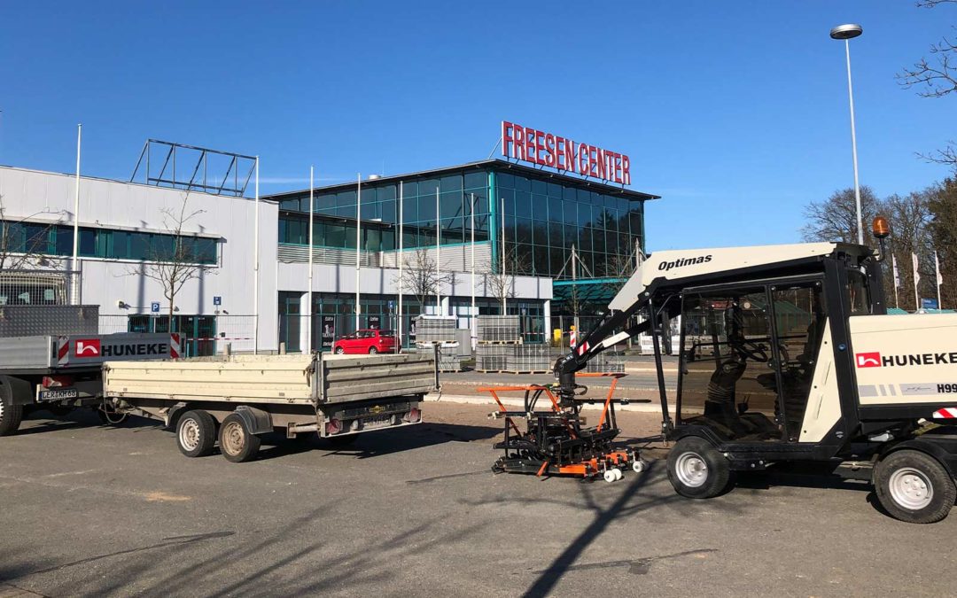 Gestaltung der Außenanlagen Freesen-Center, Neumünster